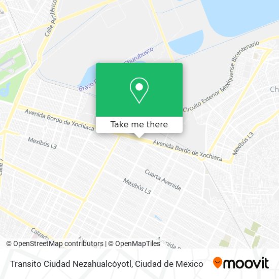 Transito Ciudad Nezahualcóyotl map