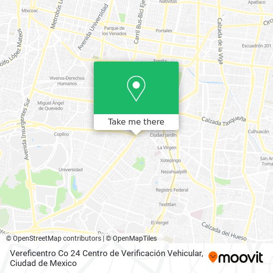 Vereficentro Co 24 Centro de Verificación Vehicular map