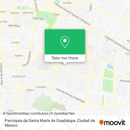 Parroquia de Santa María de Guadalupe map