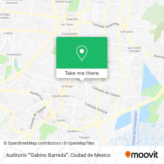 Mapa de Auditorio ""Gabino Barreda""