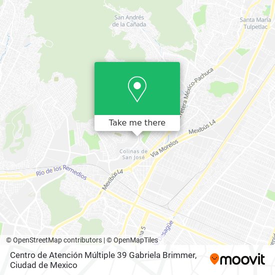 Centro de Atención Múltiple 39 Gabriela Brimmer map