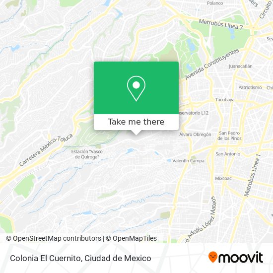 Mapa de Colonia El Cuernito