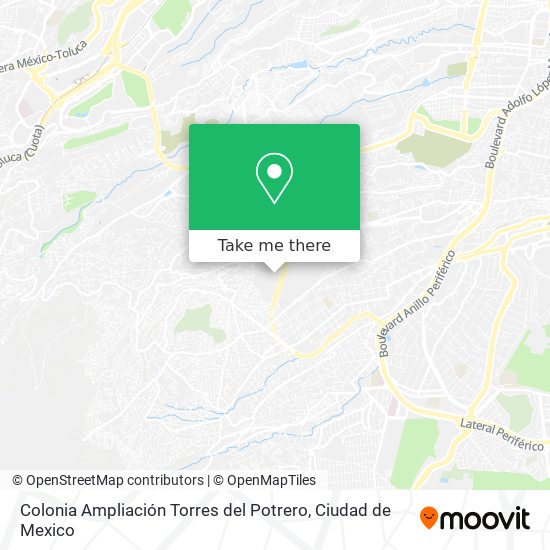 Colonia Ampliación Torres del Potrero map