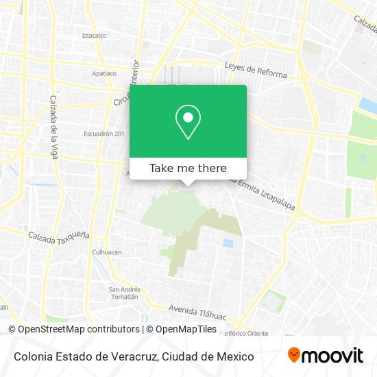 Colonia Estado de Veracruz map