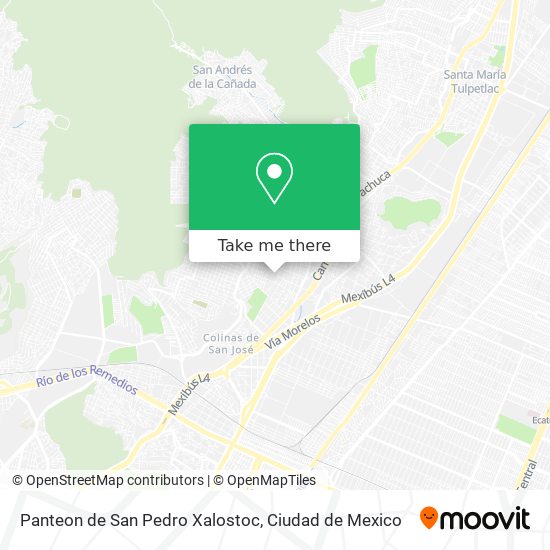 Panteon de San Pedro Xalostoc map