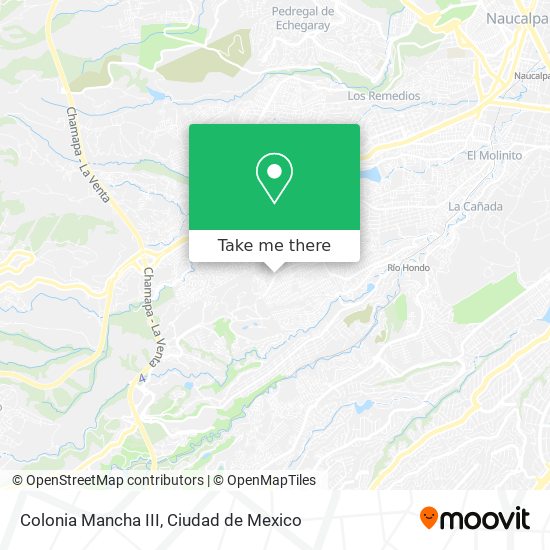 Colonia Mancha III map