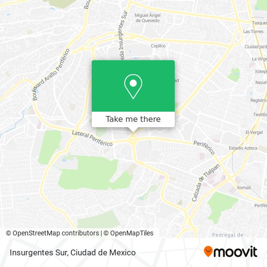 Mapa de Insurgentes Sur