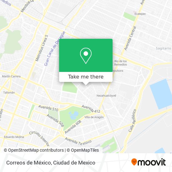 Mapa de Correos de México