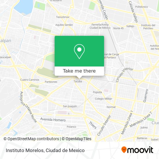 Instituto Morelos map