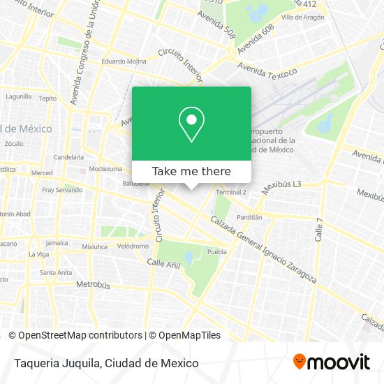 Taqueria Juquila map