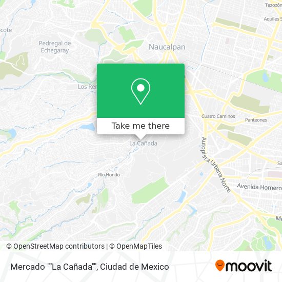 Mapa de Mercado ""La Cañada""