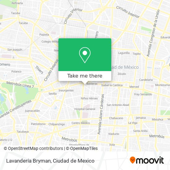 Mapa de Lavandería Bryman