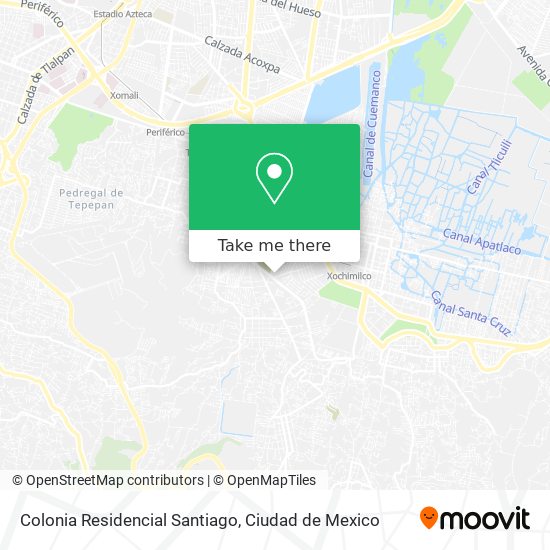 Colonia Residencial Santiago map