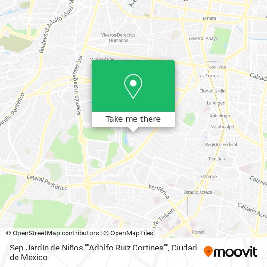 Sep Jardín de Niños ""Adolfo Ruíz Cortines"" map