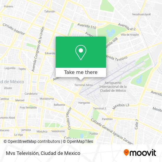 Mvs Televisión map
