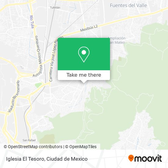 Mapa de Iglesia El Tesoro