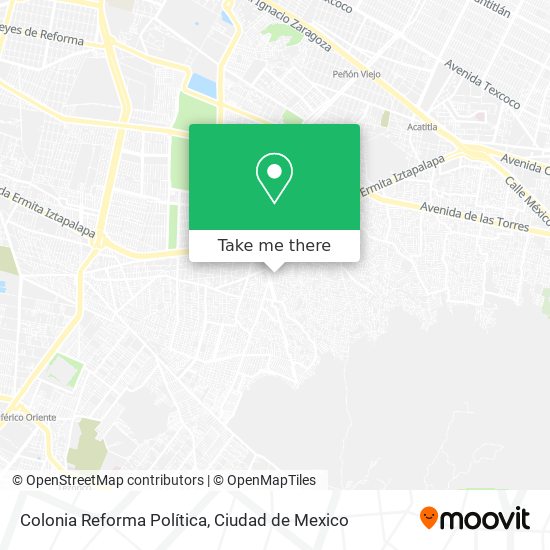Colonia Reforma Política map
