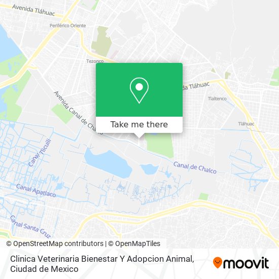 Mapa de Clinica Veterinaria Bienestar Y Adopcion Animal