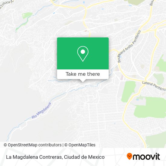 La Magdalena Contreras map