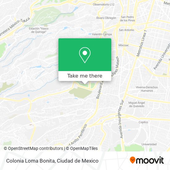 Mapa de Colonia Loma Bonita