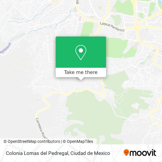 Colonia Lomas del Pedregal map