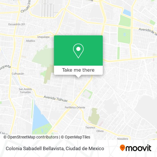 Mapa de Colonia Sabadell Bellavista