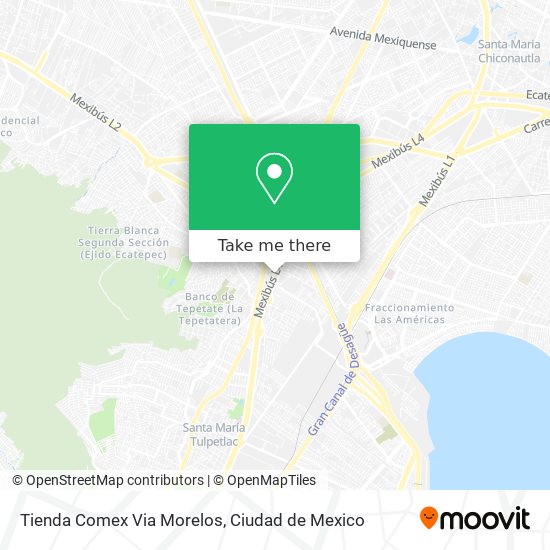 Tienda Comex Via Morelos map