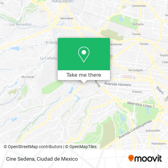 Cine Sedena map