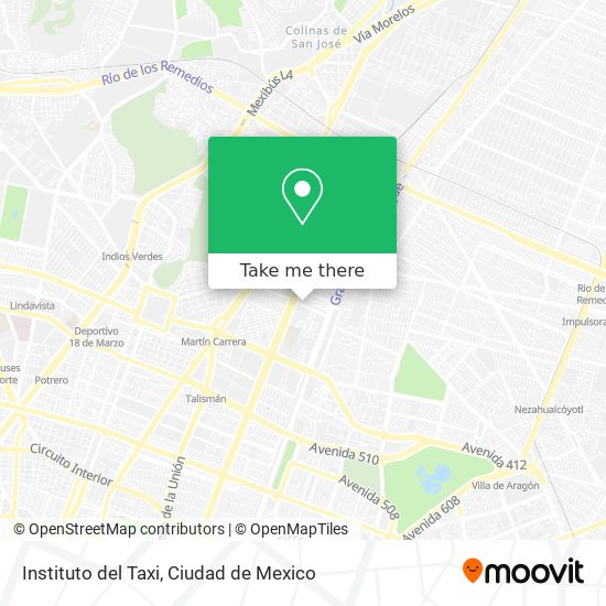 Instituto del Taxi map