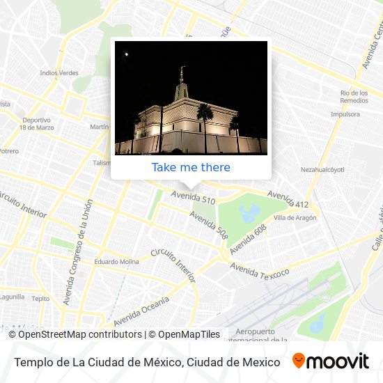 Templo de La Ciudad de México map