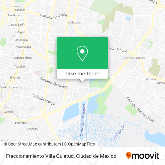 Mapa de Fraccionamiento Villa Quietud