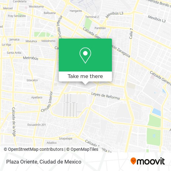 Plaza Oriente map