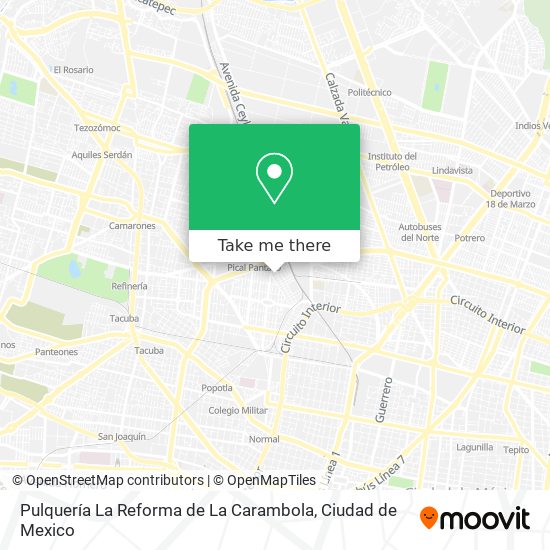 Mapa de Pulquería La Reforma de La Carambola