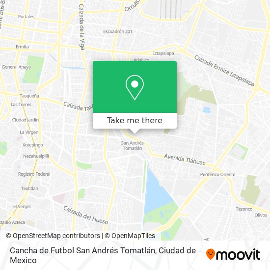 Cancha de Futbol San Andrés Tomatlán map