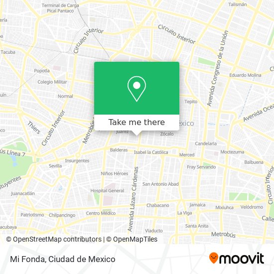 Mapa de Mi Fonda