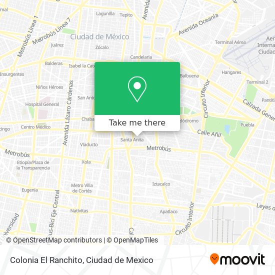 Colonia El Ranchito map