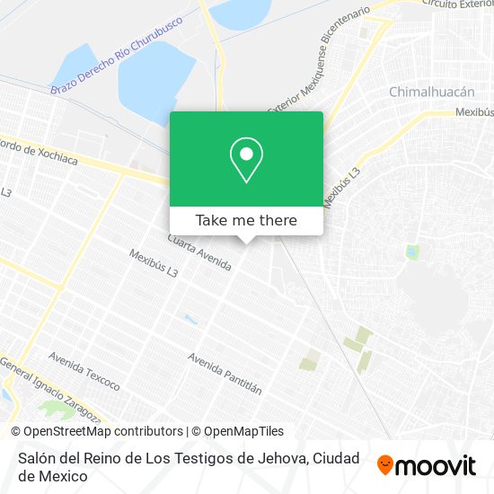 Salón del Reino de Los Testigos de Jehova map