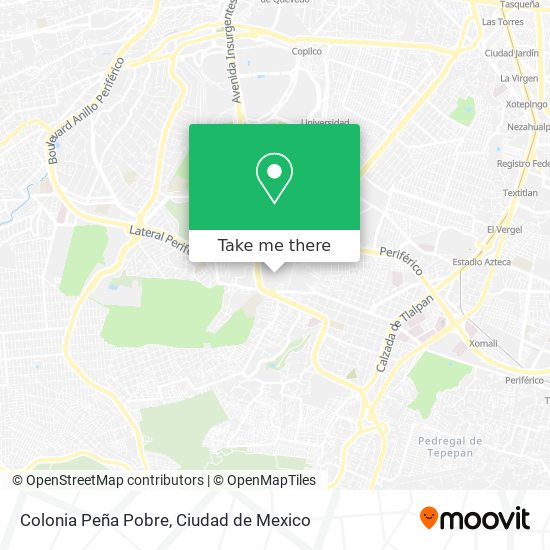 Colonia Peña Pobre map