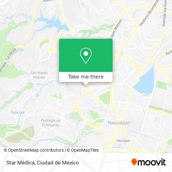 Star Médica map