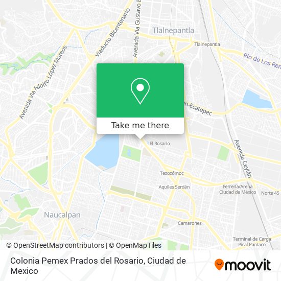 Mapa de Colonia Pemex Prados del Rosario