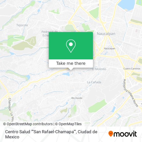 Mapa de Centro Salud ""San Rafael-Chamapa""