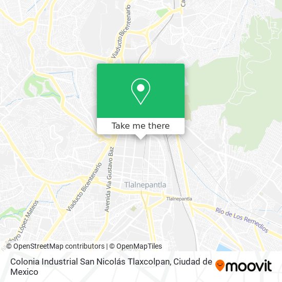 Mapa de Colonia Industrial San Nicolás Tlaxcolpan
