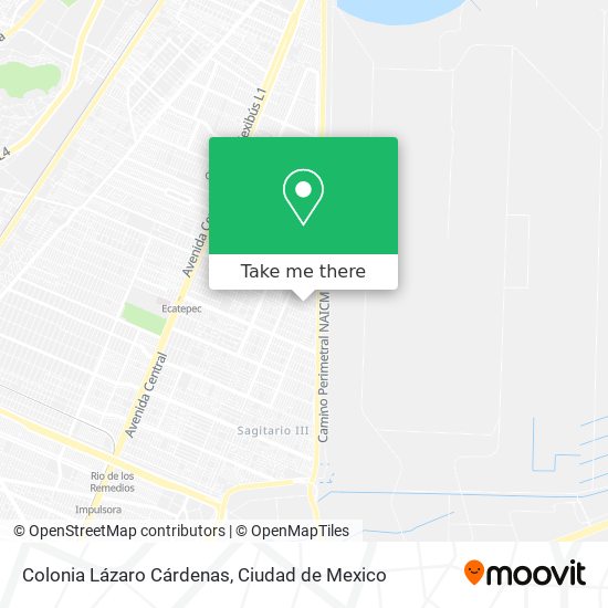 Colonia Lázaro Cárdenas map