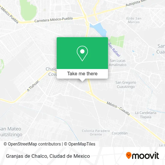 Granjas de Chalco map
