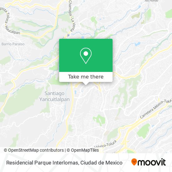 Mapa de Residencial Parque Interlomas