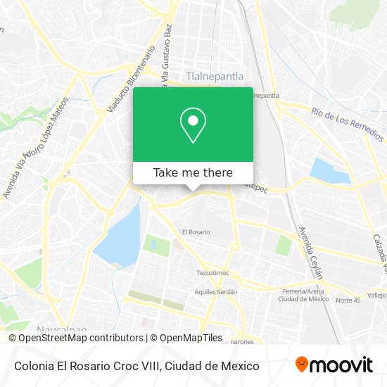 Colonia El Rosario Croc VIII map