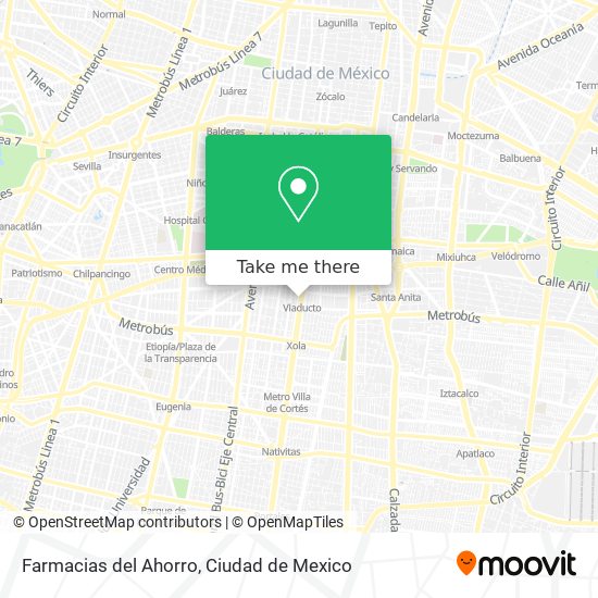 Farmacias del Ahorro map