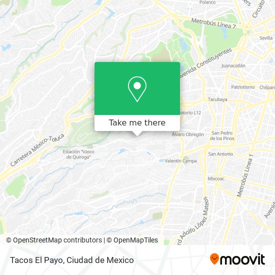 Tacos El Payo map