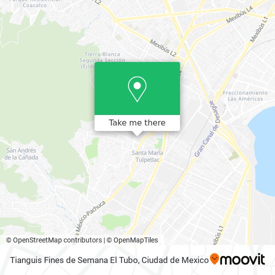 Tianguis Fines de Semana El Tubo map