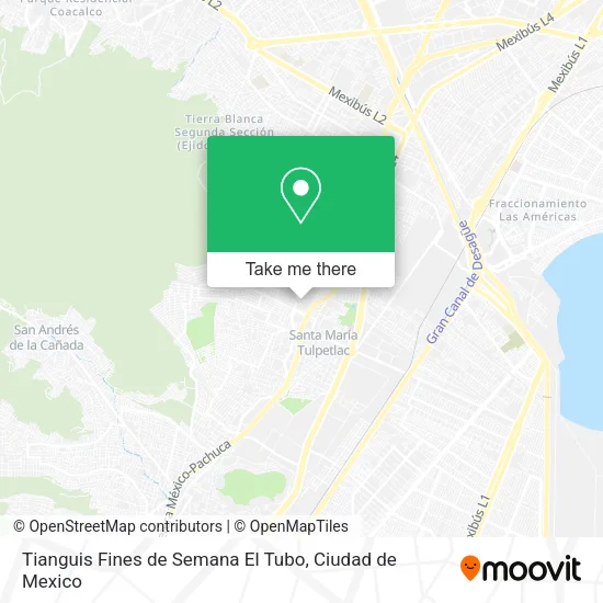 Tianguis Fines de Semana El Tubo map